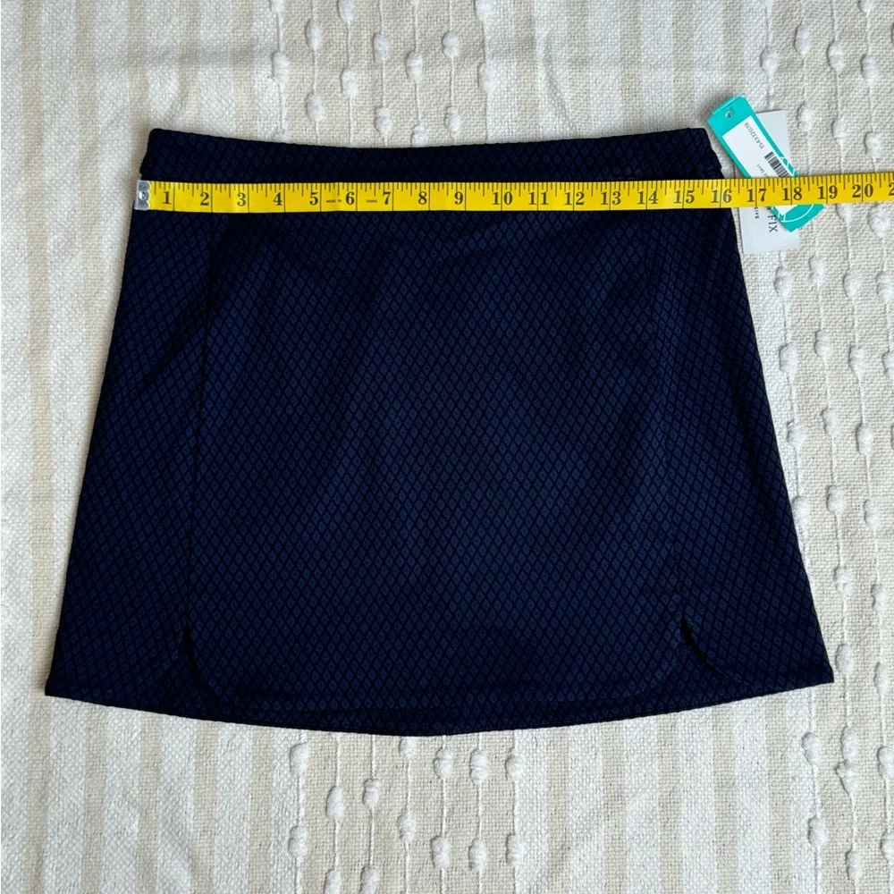 Margret M NWT Stitch fix Jaquard navy and black mini skirt size large - Picture 2 of 6